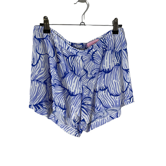 Lilly Pulitzer Blue & White Printed Sonya Short 2 - Picture 4 of 8